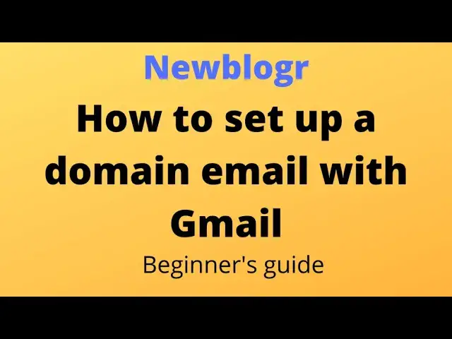 'Video thumbnail for How to set up your domain email address with your Gmail account'