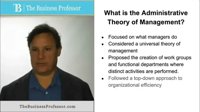 'Video thumbnail for Administrative Theory of Management'