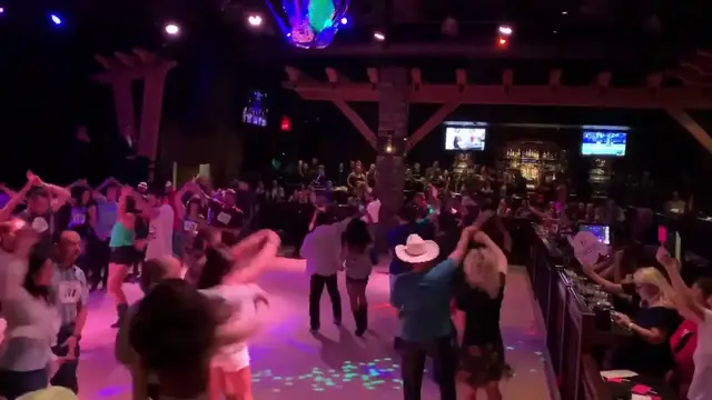 'Video thumbnail for Doing the Texas Time Partner Dance at the Ranch's Yearly Dance Competition.'