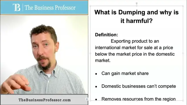 'Video thumbnail for Marketing - What is Product Dumping?'