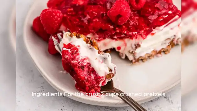 'Video thumbnail for Raspberry Pretzel Salad'