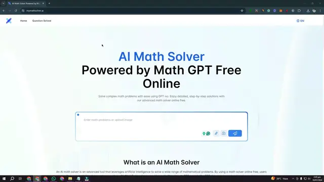 'Video thumbnail for how to use math solver ai tool'