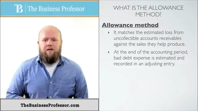'Video thumbnail for Allowance Method for Accounts Receivable - Accounting'