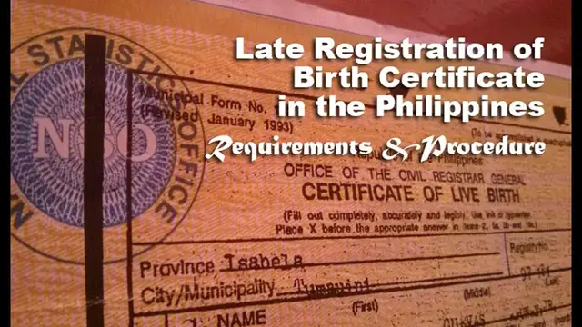 'Video thumbnail for How to File Late Registration of Birth Certificate in the Philippines - Requirements and Procedure'
