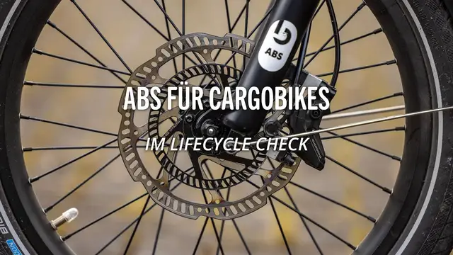 'Video thumbnail for ABS für Cargobikes von Bluebrake im lifeCYCLE Kurztest'