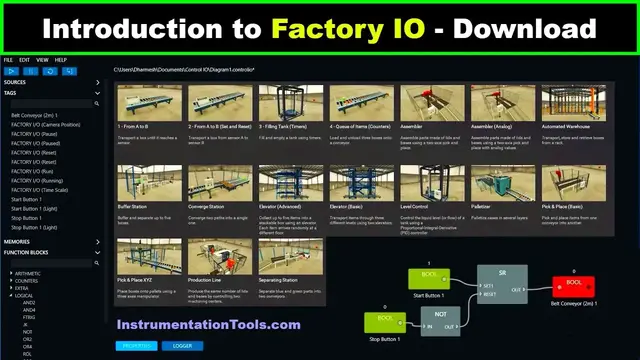 'Video thumbnail for Introduction to Factory IO - Download - Installation - New Project Simulation'