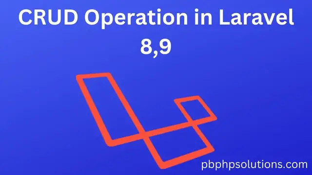 'Video thumbnail for CRUD Operation in Laravel'