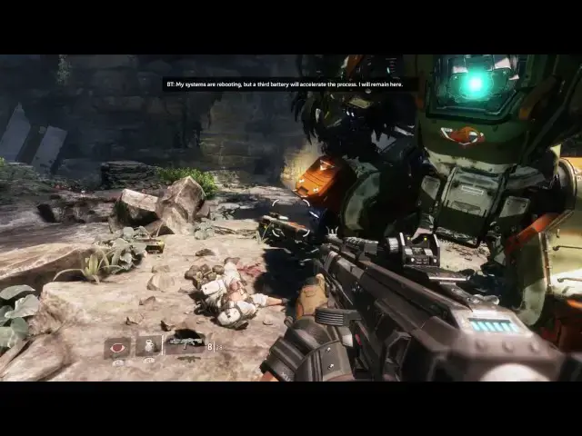 'Video thumbnail for Titanfall 2 - BT-7274: Return to Captain Tai Lastimosa's Titan With The Battery, Jack Meets "BT" PS4'