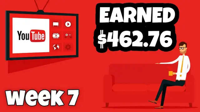 'Video thumbnail for How much money my YouTube channel made this week! $462.76'