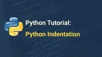 'Video thumbnail for Python Beginner Tutorials: Python Indentation'