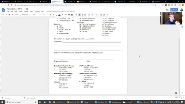 'Video thumbnail for Physical Therapy Private Practice Referral Pad'
