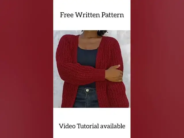 'Video thumbnail for Trendy Crochet Sweaters & Cardigan. Free Pattern Available #crochet #freecrochetpattern'