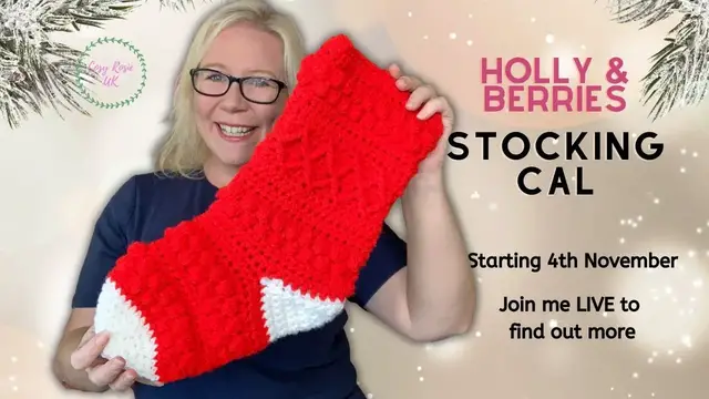 'Video thumbnail for Crochet Christmas Stocking Crochet Along | Find out More'