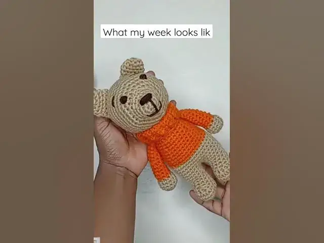 'Video thumbnail for WHAT MY WEEK LOOKS LIKE😌#amigurumi #shorts'