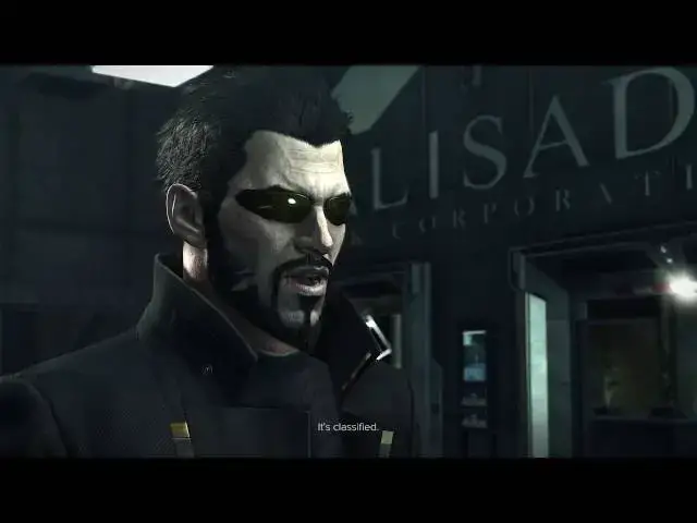 'Video thumbnail for Deus Ex Mankind Divided System Rift - Blade Employee "Baba Yaga 50" Get Inside Palisade Dialogue'