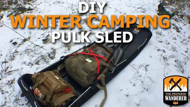 'Video thumbnail for DIY Winter Camping Pulk Sled'