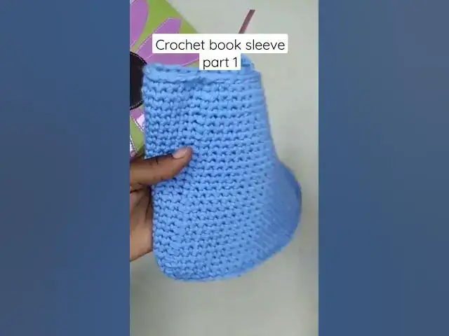 'Video thumbnail for Crochet Book Sleeve #bookcase #crochet #shorts'