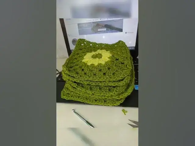 'Video thumbnail for Living rent free in my head 🥲#crochet #grannysquare'