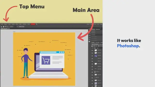 'Video thumbnail for How To Edit PSD File Online With Photopea'