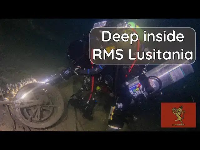 'Video thumbnail for Diving RMS Lusitania shipwreck'