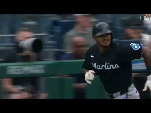 'Video thumbnail for Dane Myers BLASTS a Three-Run Home Run! | 1st HR of 2025 | Miami Marlins | 04/19/2025'