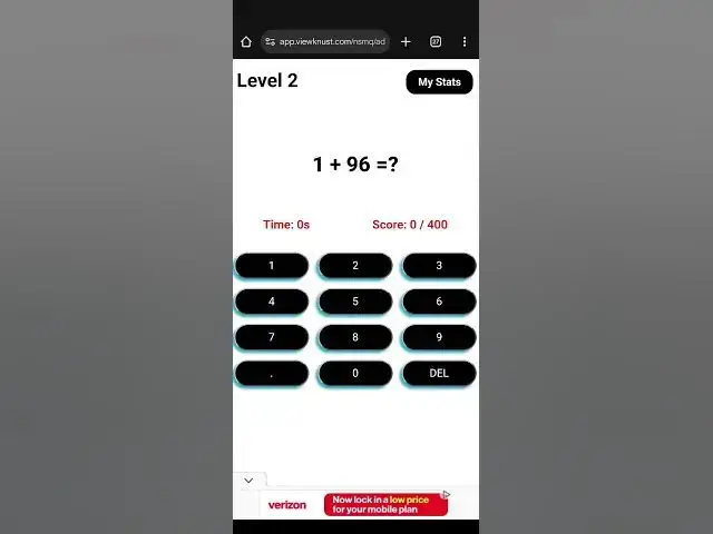 'Video thumbnail for Level 2 Addition practice! How quick can you add?'
