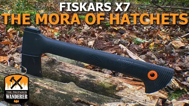 'Video thumbnail for Fiskars X7 The Mora of Hatchets for Bushcraft'