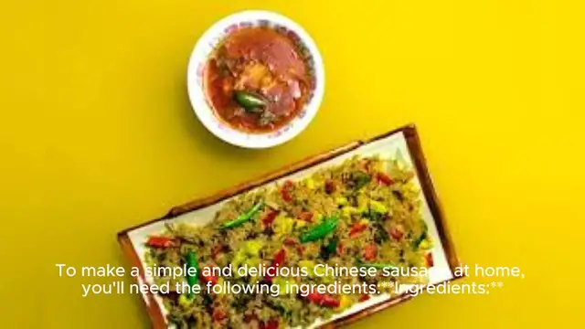 'Video thumbnail for Chinese Sausage Recipe '