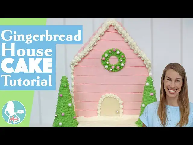 'Video thumbnail for Gingerbread House Cake'