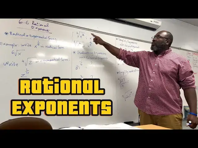 'Video thumbnail for Rational Exponents & Radicals'