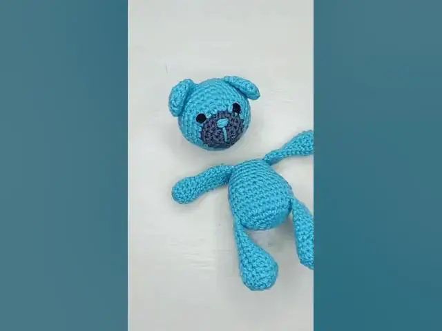 'Video thumbnail for the easiest crochet teddy bear so far#crochet #amigurumi #shorts'