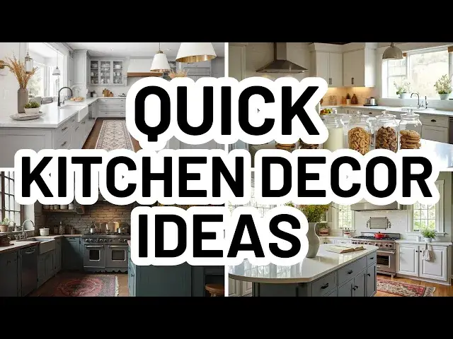 'Video thumbnail for HOW TO DECORATE YOUR KITCHEN - Easy Kitchen Decorating'