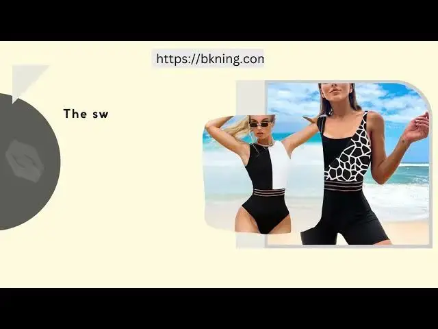 'Video thumbnail for Black And White Patchwork BIKINI One-Pieces SWIMSUITS Woman 2023'