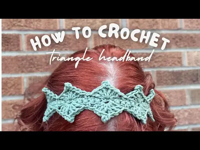 'Video thumbnail for Triangle Headband Crochet Pattern | Step-By-Step Crochet Tutorial'