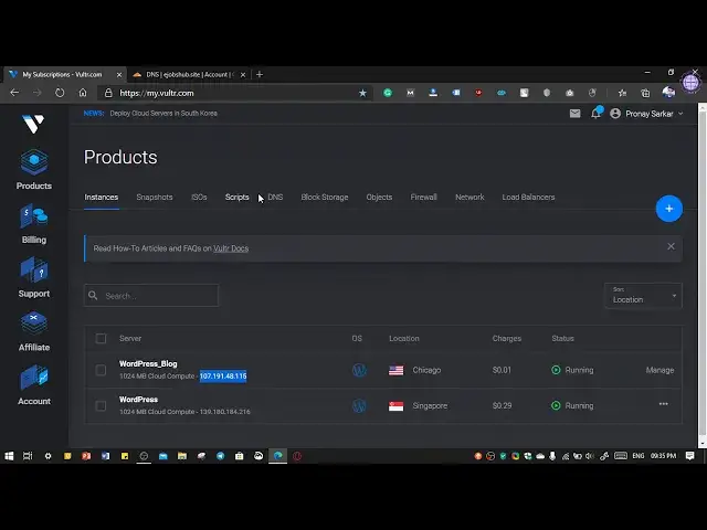'Video thumbnail for Host WordPress Site on Vultr Cloud | Get $100 Free Credit | PROWEBTIPS'