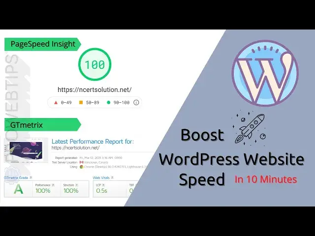 'Video thumbnail for Boost WordPress Speed In 2021 | Improve Core Web Vitals In Just 10 Minutes | NitroPack | PROWEBTIPS'