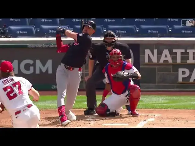 'Video thumbnail for Nolan Jones LAUNCHES a Solo Home Run! | 2nd HR of 2025 | Cleveland Guardians | 05/06/2025'