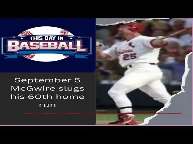 'Video thumbnail for September 5 McGwire slugs his 60th home run'