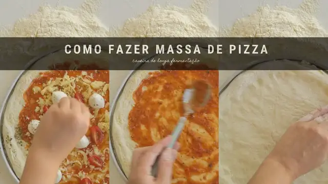 'Video thumbnail for MASSA de pizza caseira'