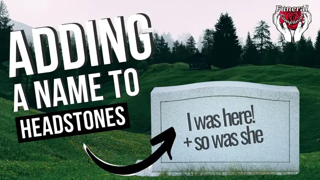 'Video thumbnail for adding a name to a headstone'