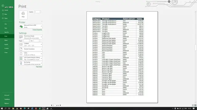 'Video thumbnail for Print Preview Excel'