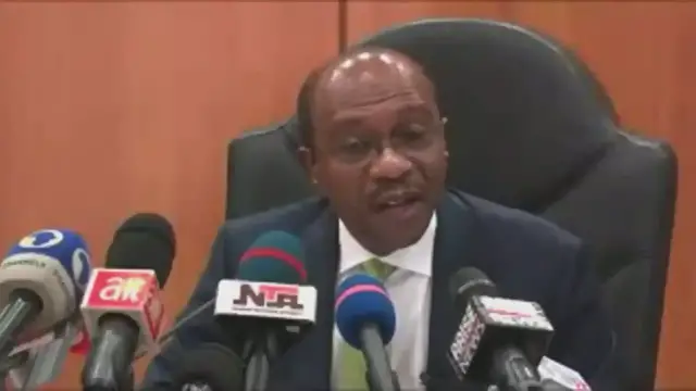 'Video thumbnail for CBN Governor Emefiele Warns Politicians to Stop Buying US Dollars with Naira Ahead of 2023 Elections'