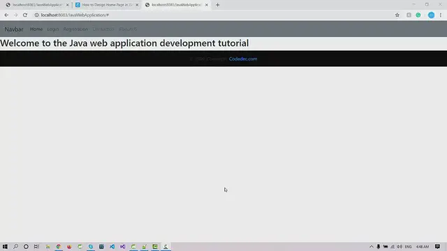 'Video thumbnail for Design Home Page in Java Project'