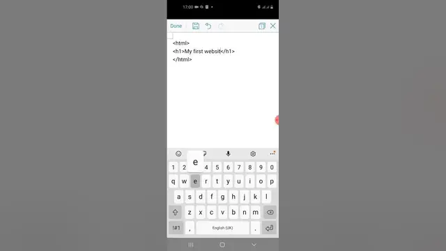 'Video thumbnail for Simple way to code HTML on mobile phone'