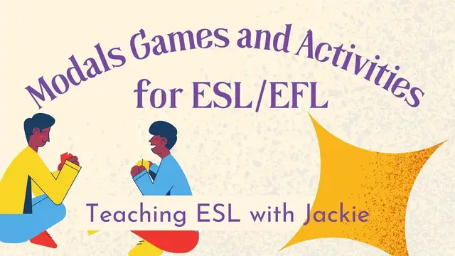 'Video thumbnail for 5 Modals Games and Activities for ESL/EFL | How to Teach Modal Verbs to English Learners'