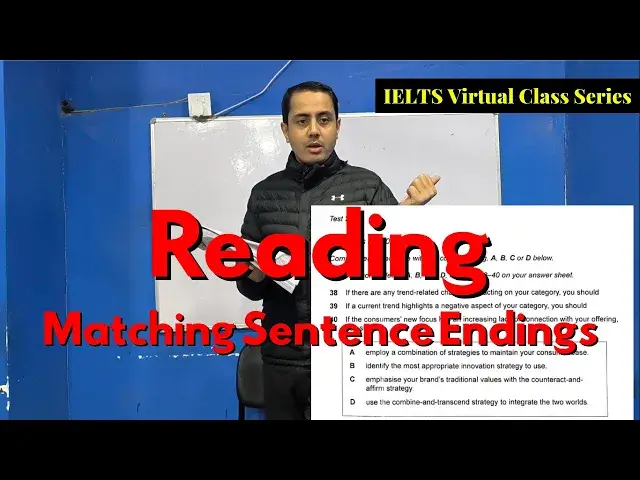 'Video thumbnail for This is the RIGHT way of DOING Matching Sentence Endings Questions'