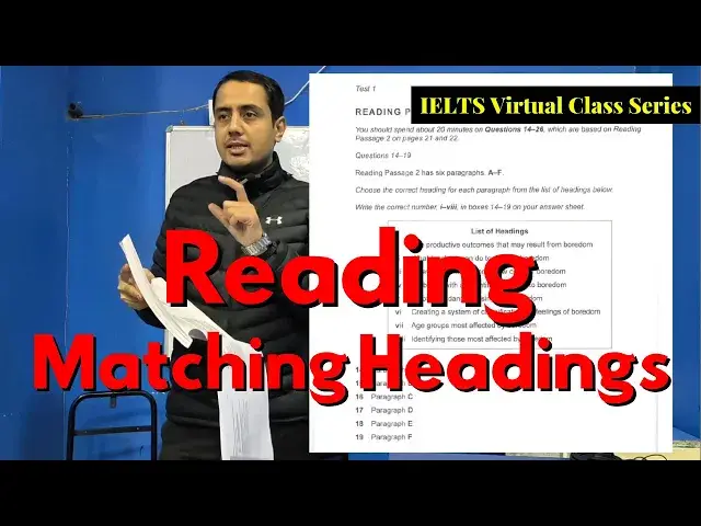 'Video thumbnail for What is the Shortcut to Solve Heading questions in the Reading test?'