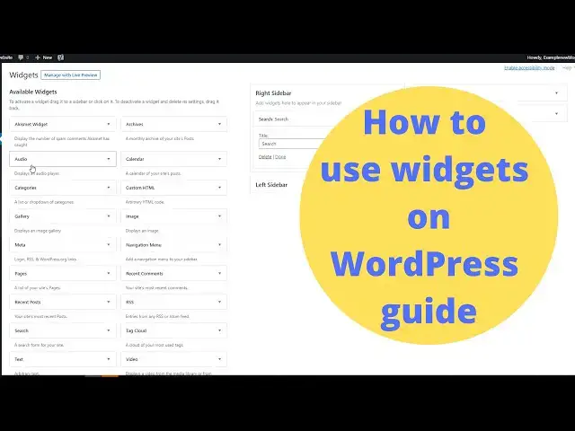 'Video thumbnail for How to add widgets on WordPress - Beginner's guide'