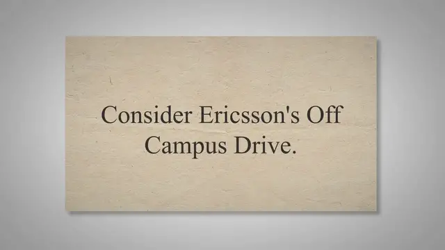 'Video thumbnail for Ericsson Off Campus Drive For Fresher | 2023/2024 Batch'