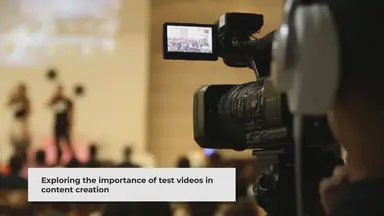 'Video thumbnail for Unlocking the Power of Test Videos in Content Creation'